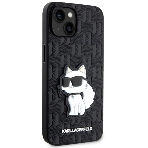 Kup Etui Karl Lagerfeld KLHCP14MSAKHPCK Apple iPhone 14 Plus / 15 Plus černý/black Saffiano Monogram Choupette - KLD1546 - {ean13} - Sklep Home Screen