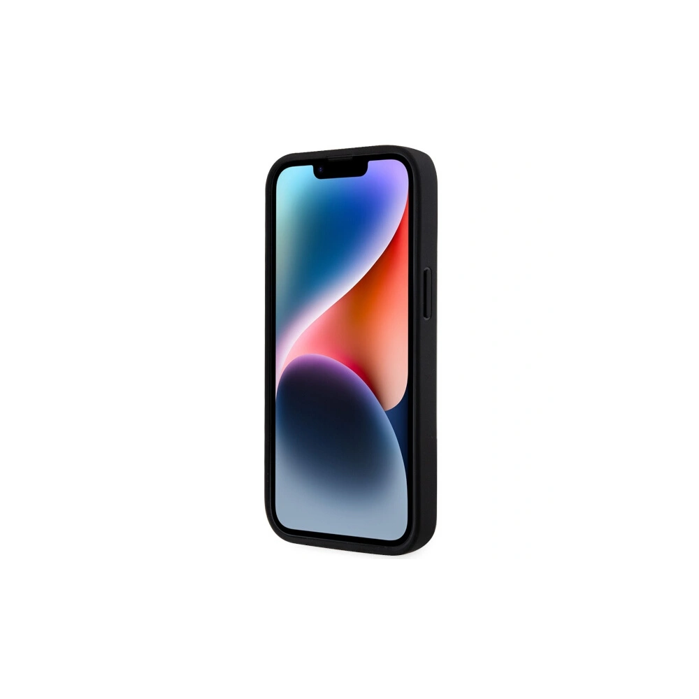 Etui Karl Lagerfeld KLHCP14MSAKHPCK Apple iPhone 14 Plus / 15 Plus czarny/black Saffiano Monogram Choupette