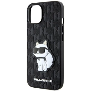 Etui Karl Lagerfeld KLHCP14MSAKHPCK Apple iPhone 14 Plus / 15 Plus czarny/black Saffiano Monogram Choupette
