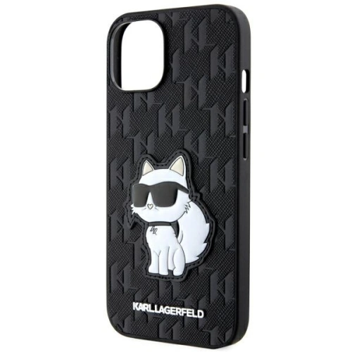 Kup Karl Lagerfeld Apple Tasche KLHCP14MSAKHPCK iPhone 14 Plus / 15 Plus schwarz/schwarz Saffiano Monogram Choupette - KLD1546 - {ean13} - Sklep Home Screen