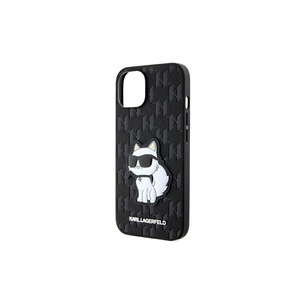 Etui Karl Lagerfeld KLHCP14MSAKHPCK Apple iPhone 14 Plus / 15 Plus czarny/black Saffiano Monogram Choupette