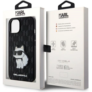 Etui Karl Lagerfeld KLHCP14MSAKHPCK Apple iPhone 14 Plus / 15 Plus czarny/black Saffiano Monogram Choupette