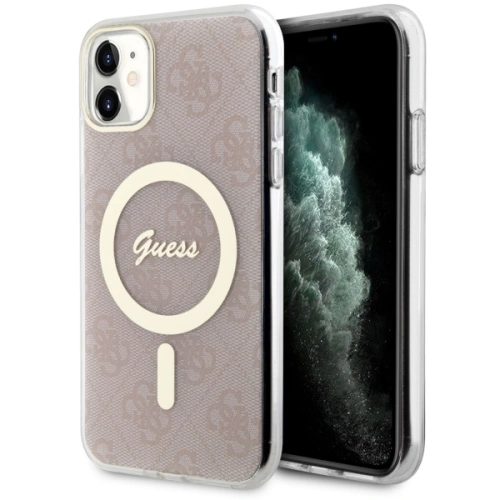 Kup Etui Guess GUHMN61H4STP Apple iPhone 11 růžový/pink hardcase 4G MagSafe - GUE2465 - {ean13} - Sklep Home Screen
