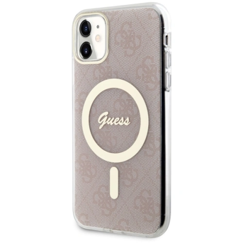 Kup Etui Guess GUHMN61H4STP Apple iPhone 11 rózsaszín/pink hardcase 4G MagSafe - GUE2465 - {ean13} - Sklep Home Screen