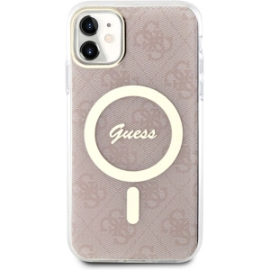 Kup Etui Guess GUHMN61H4STP Apple iPhone 11 rózsaszín/pink hardcase 4G MagSafe - GUE2465 - {ean13} - Sklep Home Screen