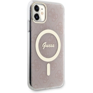 Kup Etui Guess GUHMN61H4STP Apple iPhone 11 rózsaszín/pink hardcase 4G MagSafe - GUE2465 - {ean13} - Sklep Home Screen