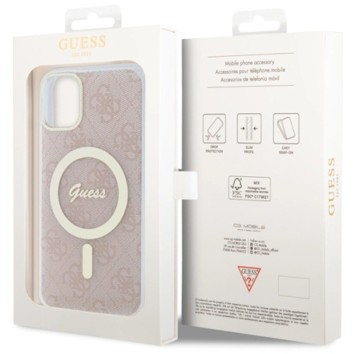 Kup Etui Guess GUHMN61H4STP Apple iPhone 11 rózsaszín/pink hardcase 4G MagSafe - GUE2465 - {ean13} - Sklep Home Screen