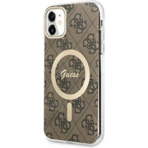 Kup Etui Guess GUHMN61H4STW Apple iPhone 11 brązowy/brown hardcase 4G MagSafe - GUE2466 - {ean13} - Sklep Home Screen