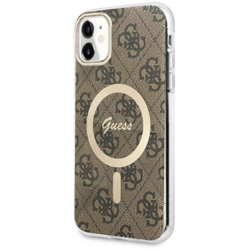 Kup Etui Guess GUHMN61H4STW Apple iPhone 11 maro/brown hardcase 4G MagSafe - GUE2466 - {ean13} - Sklep Home Screen