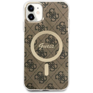 Kup Etui Guess GUHMN61H4STW Apple iPhone 11 barna/brown hardcase 4G MagSafe - GUE2466 - {ean13} - Sklep Home Screen