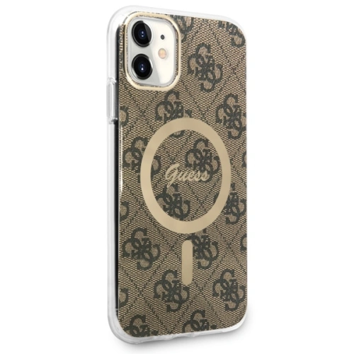 Kup Etui Guess GUHMN61H4STW Apple iPhone 11 hnědé/brown hardcase 4G MagSafe - GUE2466 - {ean13} - Sklep Home Screen