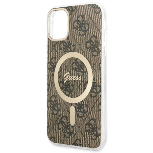 Kup Etui Guess GUHMN61H4STW Apple iPhone 11 brązowy/brown hardcase 4G MagSafe - GUE2466 - {ean13} - Sklep Home Screen