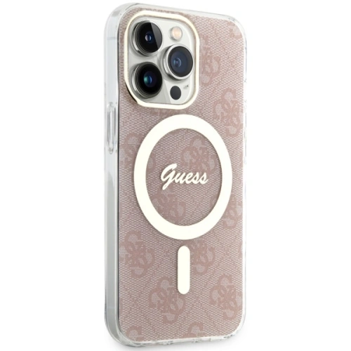Kup Etui Guess GUHMP13LH4STP Apple iPhone 13 Pro różowy/pink hardcase 4G MagSafe - GUE2468 - {ean13} - Sklep Home Screen