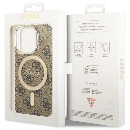 Kup Etui Guess GUHMP13LH4STW Apple iPhone 13 Pro brązowy/brown hardcase 4G MagSafe - GUE2469 - {ean13} - Sklep Home Screen