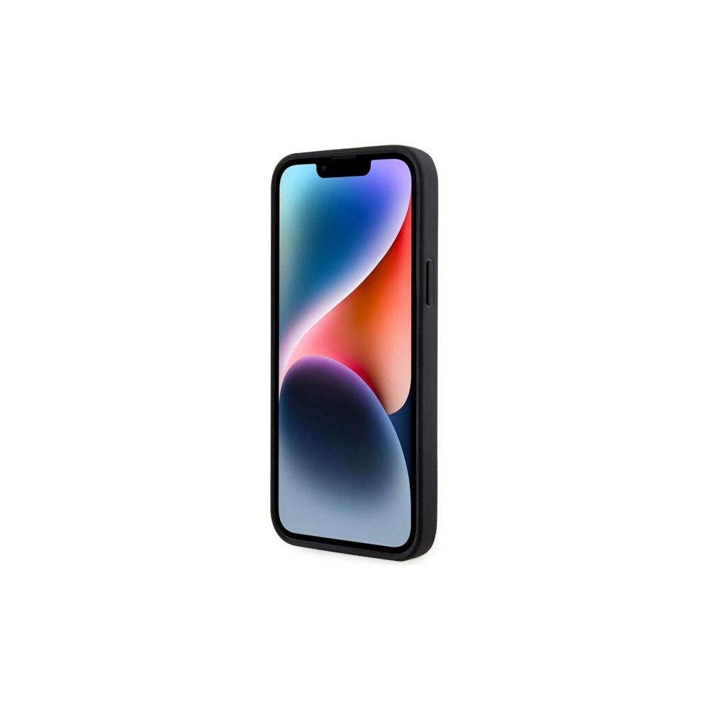 Etui Karl Lagerfeld KLHCP14MSAKHPKK Apple iPhone 14 Plus / 15 Plus czarny/black Saffiano Monogram Ikonik