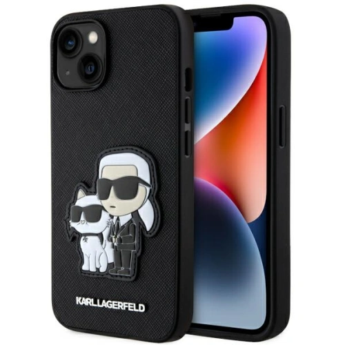 Kup Etui Karl Lagerfeld KLHCP14MSANKCPK Apple iPhone 14 Plus / 15 Plus hardcase černý/black Saffiano Karl & Choupette - KLD1548 - {ean13} - Sklep Home Screen