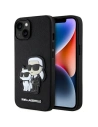 Karl Lagerfeld Apple Tasche KLHCP14MSANKCPK iPhone 14 Plus / 15 Plus Hartschale schwarz/schwarz Saffiano Karl & Choupette