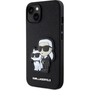 Etui Karl Lagerfeld KLHCP14MSANKCPK Apple iPhone 14 Plus / 15 Plus hardcase czarny/black Saffiano Karl & Choupette