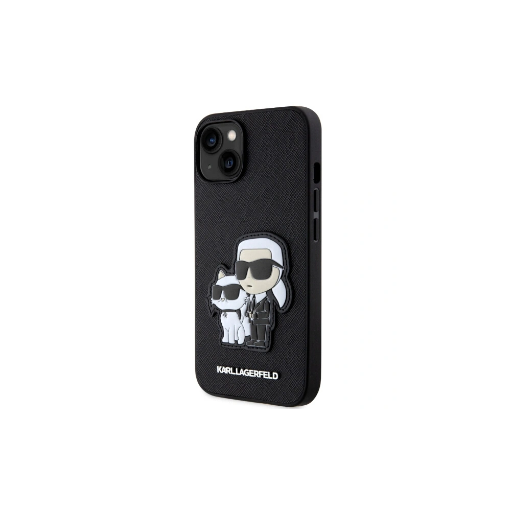Etui Karl Lagerfeld KLHCP14MSANKCPK Apple iPhone 14 Plus / 15 Plus hardcase czarny/black Saffiano Karl & Choupette