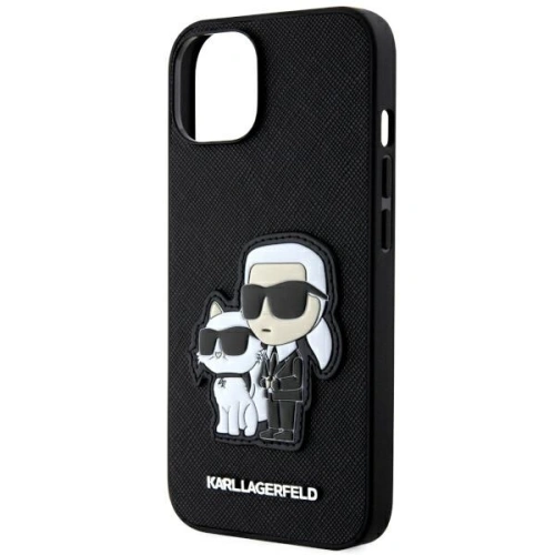 Kup Karl Lagerfeld Apple Tasche KLHCP14MSANKCPK iPhone 14 Plus / 15 Plus Hartschale schwarz/schwarz Saffiano Karl & Choupette - KLD1548 - {ean13} - Sklep Home Screen