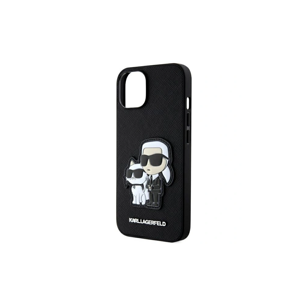 Etui Karl Lagerfeld KLHCP14MSANKCPK Apple iPhone 14 Plus / 15 Plus hardcase czarny/black Saffiano Karl & Choupette
