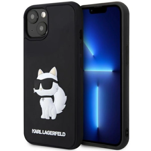 Kup Etui Karl Lagerfeld KLHCP14S3DRKHNK Apple iPhone 14 negru/black hardcase Rubber Choupette 3D - KLD1549 - {ean13} - Sklep Home Screen