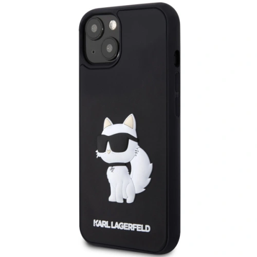 Kup Etui Karl Lagerfeld KLHCP14S3DRKHNK Apple iPhone 14 negru/black hardcase Rubber Choupette 3D - KLD1549 - {ean13} - Sklep Home Screen