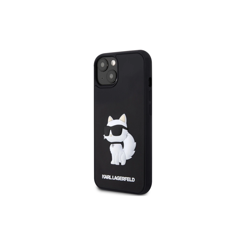 Etui Karl Lagerfeld KLHCP14S3DRKHNK Apple iPhone 14 czarny/black hardcase Rubber Choupette 3D
