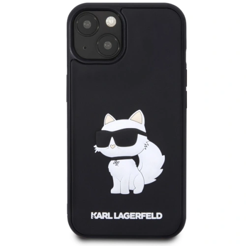 Kup Etui Karl Lagerfeld KLHCP14S3DRKHNK Apple iPhone 14 negru/black hardcase Rubber Choupette 3D - KLD1549 - {ean13} - Sklep Home Screen