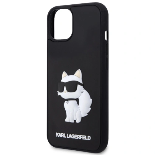 Kup Etui Karl Lagerfeld KLHCP14S3DRKHNK Apple iPhone 14 negru/black hardcase Rubber Choupette 3D - KLD1549 - {ean13} - Sklep Home Screen