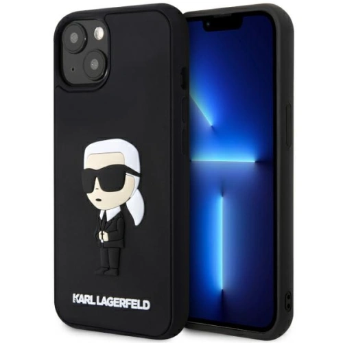 Kup Etui Karl Lagerfeld KLHCP14S3DRKINK Apple iPhone 14 negru/black hardcase Rubber Ikonik 3D - KLD1550 - {ean13} - Sklep Home Screen