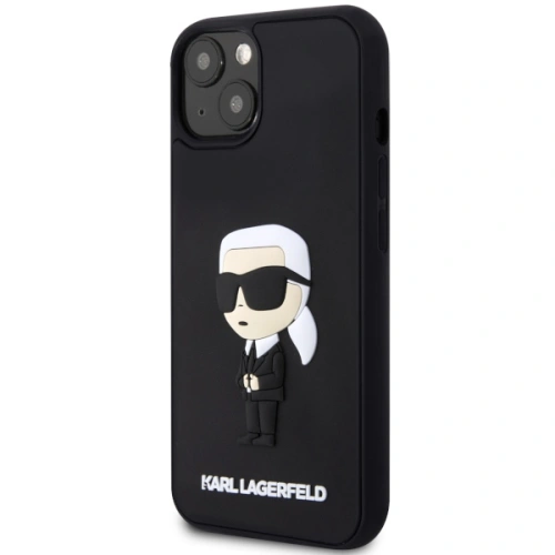 Kup Etui Karl Lagerfeld KLHCP14S3DRKINK Apple iPhone 14 negru/black hardcase Rubber Ikonik 3D - KLD1550 - {ean13} - Sklep Home Screen