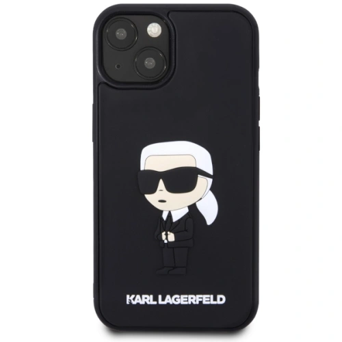 Kup Etui Karl Lagerfeld KLHCP14S3DRKINK Apple iPhone 14 negru/black hardcase Rubber Ikonik 3D - KLD1550 - {ean13} - Sklep Home Screen
