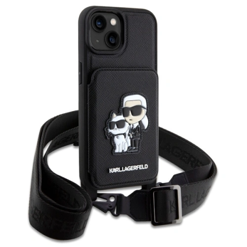 Kup Etui Karl Lagerfeld KLHCP14SCSAKCPMK Apple iPhone 14 hardcase černý/black Crossbody Saffiano Karl & Choupette - KLD1551 - {ean13} - Sklep Home Screen