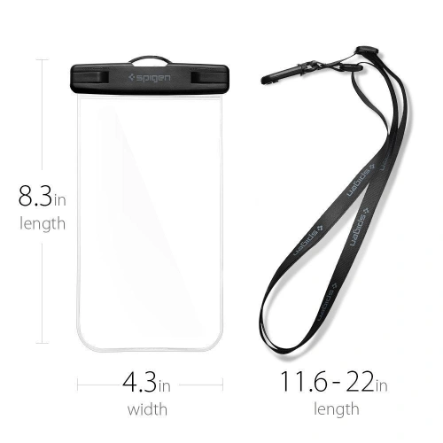 Buy Spigen A600 Universal Waterproof Case Crystal Clear - SPN701CL - {ean13} - Home Screen Store Europe