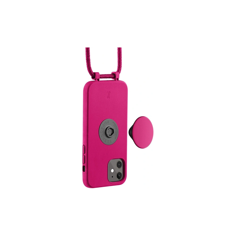 Etui Just Elegance PopGrip Apple iPhone 11/XR różowy/orchid flower 30045