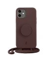 Just Elegance Apple Tasche PopGrip iPhone 11/XR trüffel/trüffel 30079