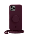 Etui Just Elegance PopGrip Apple iPhone 12/12 Pro klasické víno 30033