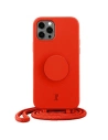 Etui Just Elegance PopGrip Apple iPhone 12/12 Pro czerwony/red 30034