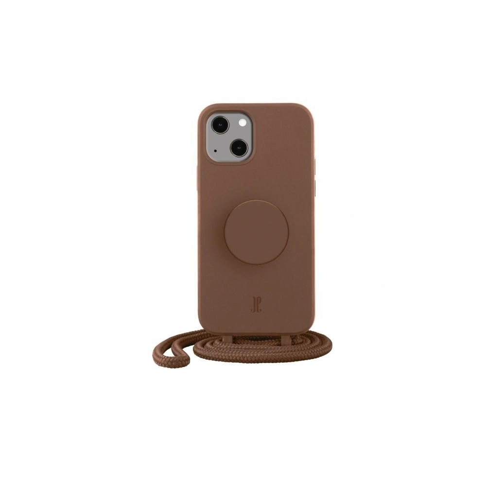 Etui Just Elegance PopGrip Apple iPhone 14 Plus / 15 Plus brązowy/brown sugar 30151