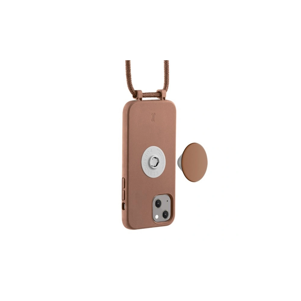 Etui Just Elegance PopGrip Apple iPhone 14 Plus / 15 Plus brązowy/brown sugar 30151