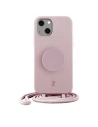 Etui Just Elegance PopGrip Apple iPhone 14 Plus / 15 Plus világos rózsaszín/rose breath 30190