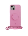 Etui Just Elegance PopGrip Apple iPhone 14 Plus / 15 Plus pasztell rózsaszín 30150