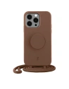 Etui Just Elegance PopGrip Apple iPhone 14 Pro hnědý/brown sugar 30147 AW/SS2
