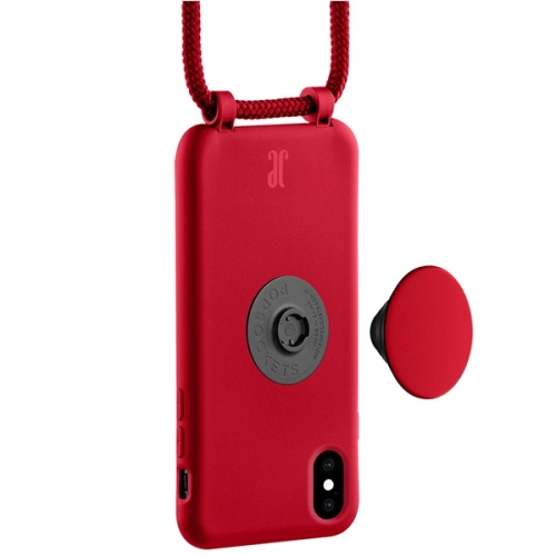Kup Just Elegance Apple Tasche PopGrip iPhone XS/X rot/cyberrot 30016 - JEC145 - {ean13} - Sklep Home Screen