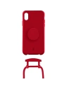 Kup Etui Just Elegance PopGrip Apple iPhone XS/X červený/cyber red 30016 - JEC145 - {ean13} - Sklep Home Screen