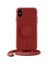 Just Elegance Apple Tasche PopGrip iPhone XS/X Tee rosa/Teerose 30020