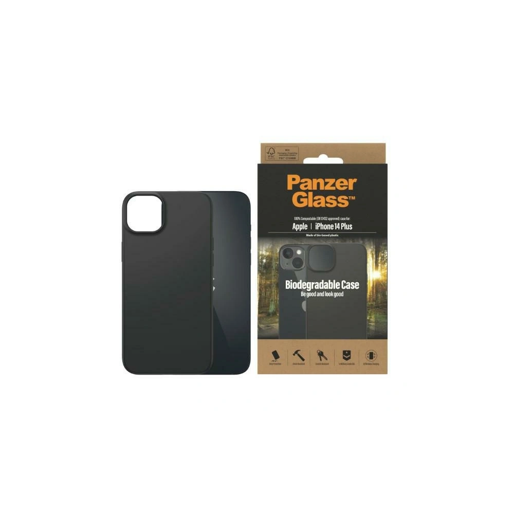 Etui PanzerGlass Biodegradable Case Apple iPhone 14 Plus / 15 Plus czarny/black 0419