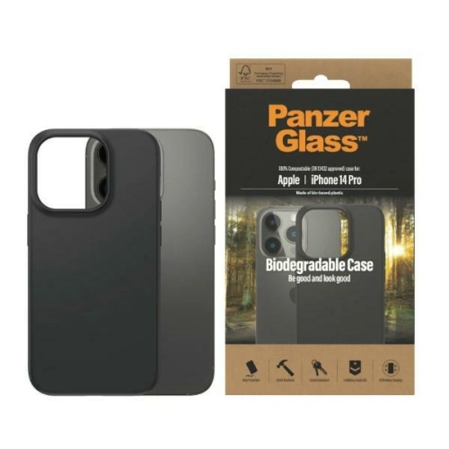 Kup Etui PanzerGlass Biológiailag lebomló tok Apple iPhone 14 Pro fekete/black 0418 - PZG17 - {ean13} - Sklep Home Screen