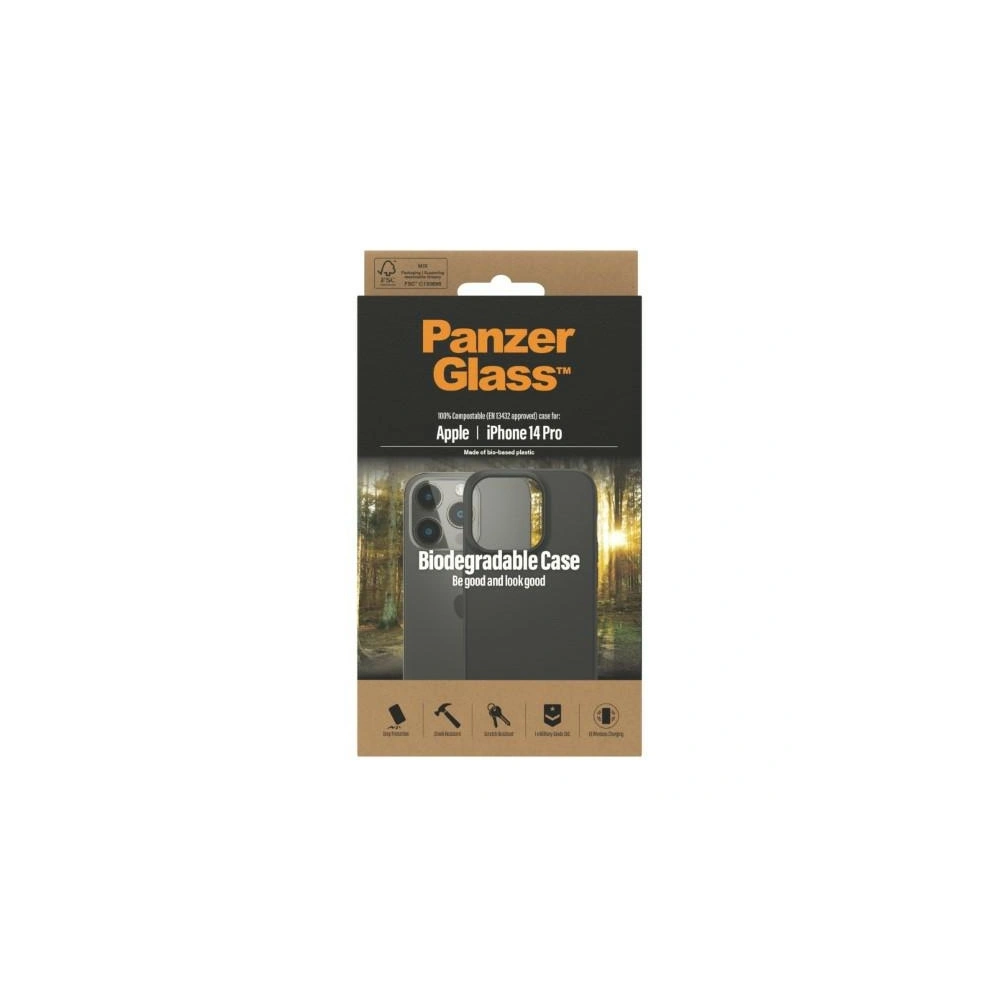 Etui PanzerGlass Biodegradable Case Apple iPhone 14 Pro czarny/black 0418